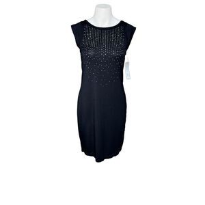 Apt 9 NWT black gold studded short sleeve t-shirt dress size XS